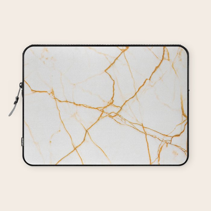 Gold + Marble Laptop Sleeve Gallery Image 1