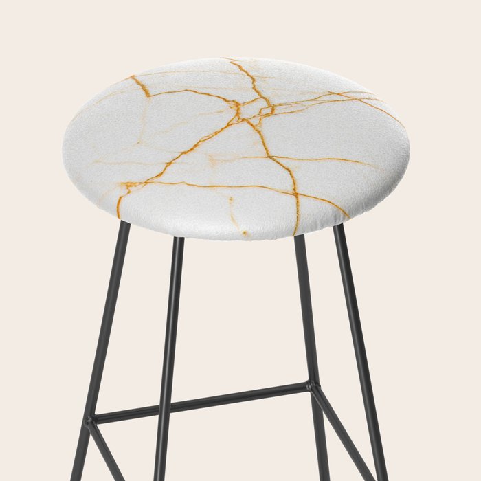 Gold + Marble Stool Gallery Image 2