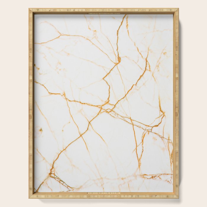 Gold + Marble Serving Tray Gallery Image 1