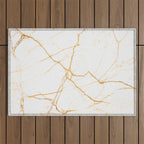 Gold + Marble Outdoor Rug Gallery Image 1