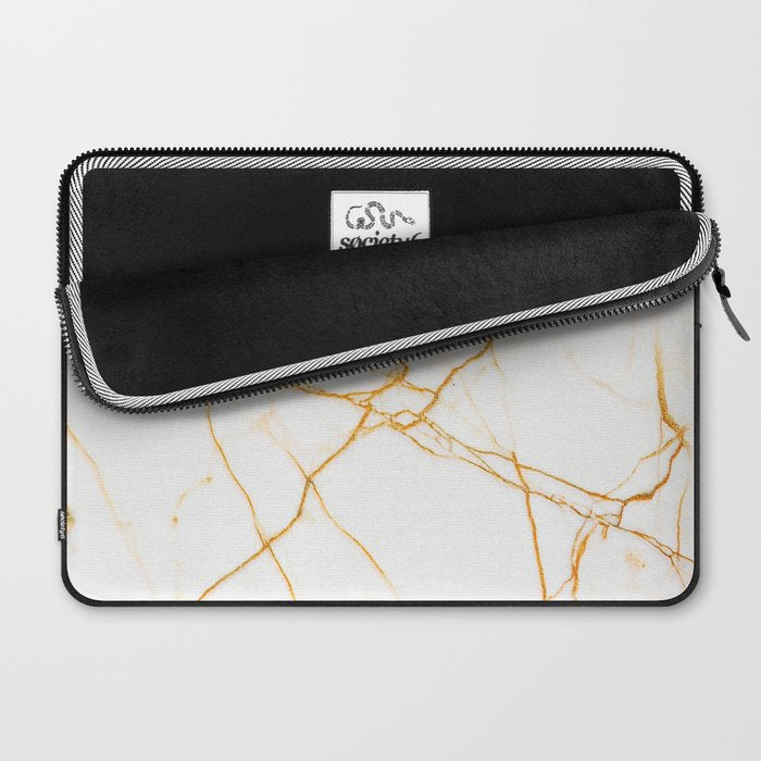 Gold + Marble Laptop Sleeve Gallery Image 2