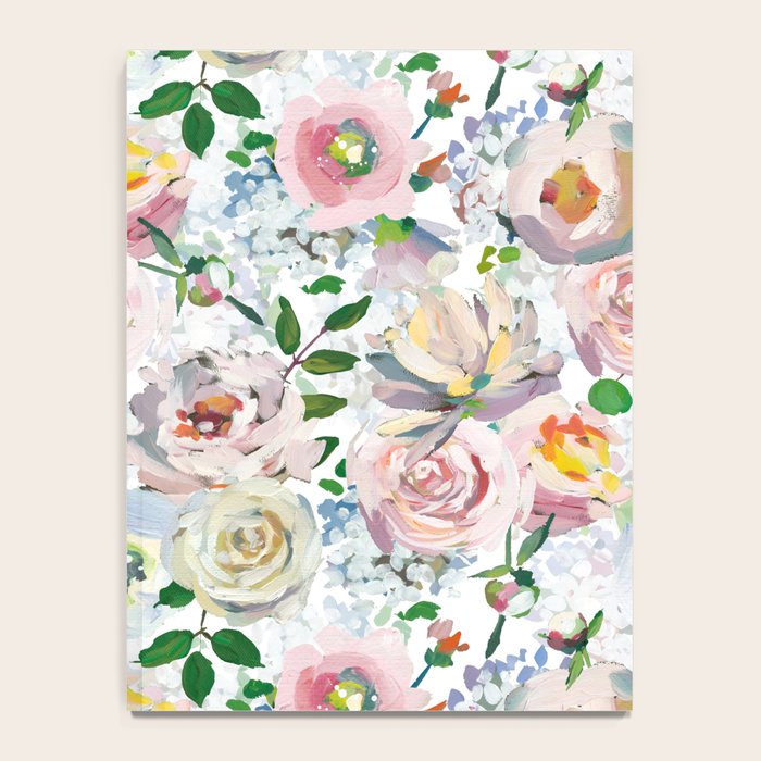 Hand Drawn Vintage Spring Claude Monet Botanical Flower Garden Notebook Gallery Image 4