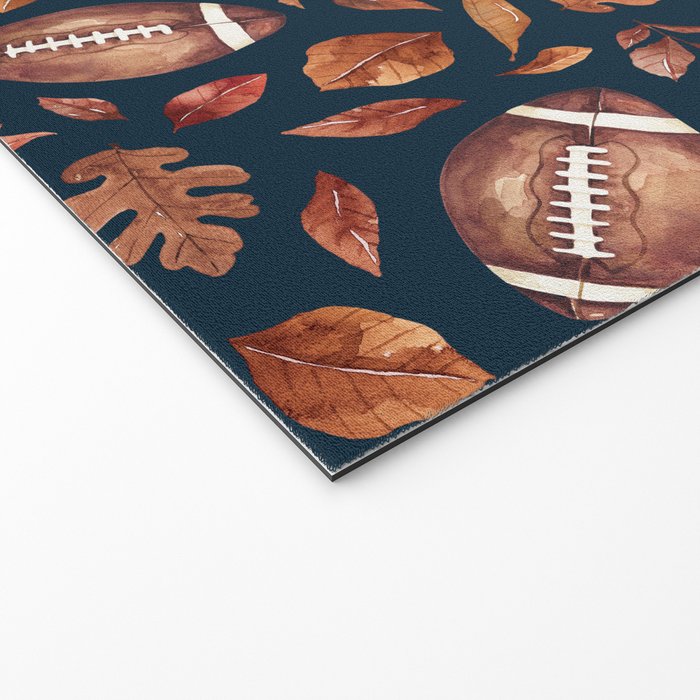 Fall Football - Navy Welcome Mat Gallery Image 2