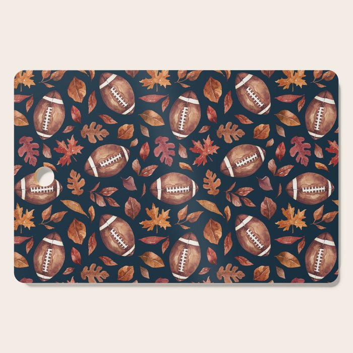 Fall Football - Navy Cutting Board Gallery Image 1