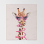 THIRSTY GIRAFFE Throw Blanket Gallery Image 2