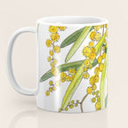Australian Wattle Flower, Illustration Coffee Mug Gallery Image 3
