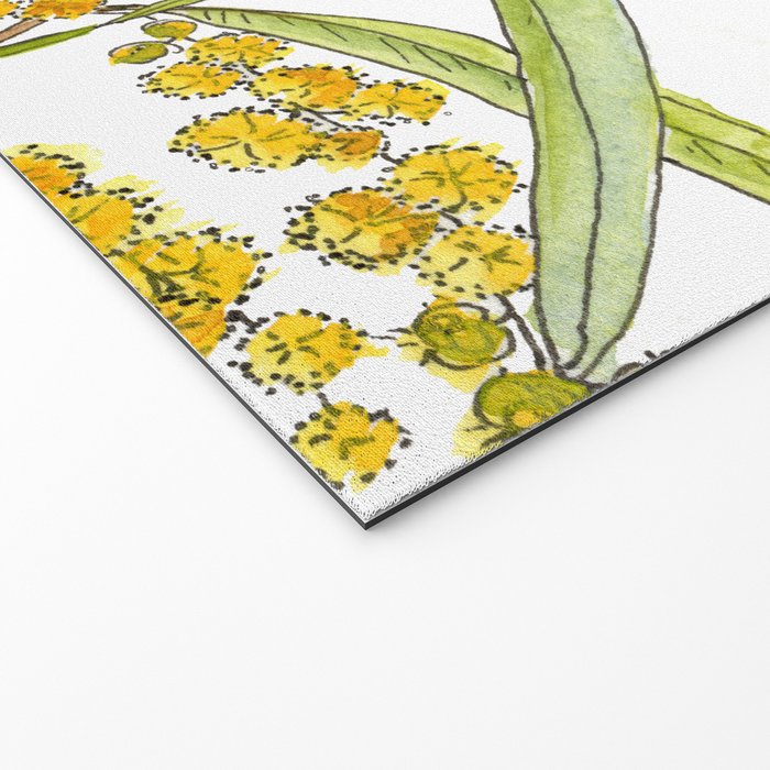 Australian Wattle Flower, Illustration Welcome Mat Gallery Image 2