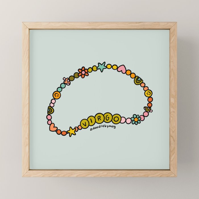 Virgo Friendship Bracelet Mini Art Print Gallery Image 1