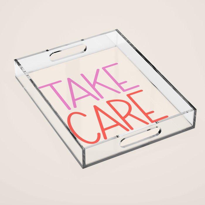 Take Care Acrylic Tray Gallery Image 1