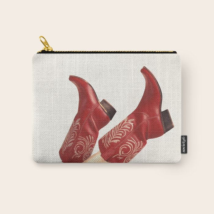 These Boots - Rouge Deep Red Carry All Pouch Gallery Image 1