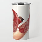 These Boots - Rouge Deep Red Travel Mug Gallery Image 1