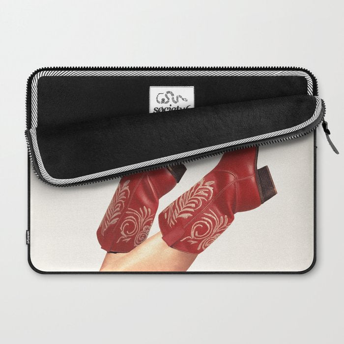 These Boots - Rouge Deep Red Laptop Sleeve Gallery Image 2
