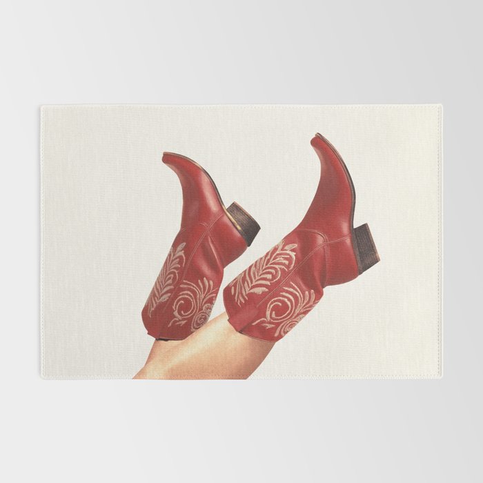 These Boots - Rouge Deep Red Rug Gallery Image 2