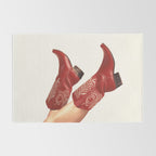 These Boots - Rouge Deep Red Rug Gallery Image 2