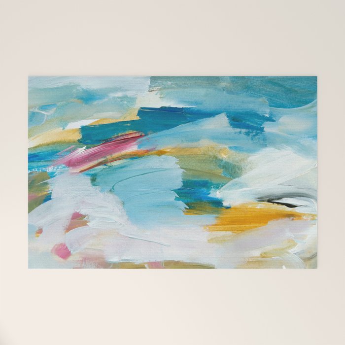 Abstract Oil Painting No. 55 Welcome Mat Gallery Image 1