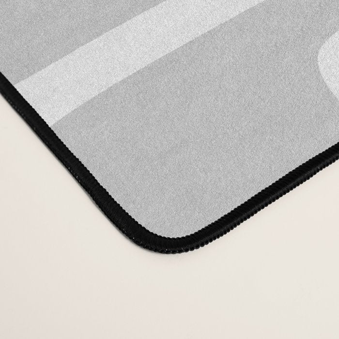 Retro Mid Century Modern Abstract Pattern 731 Winter Gray Desk Mat Gallery Image 4