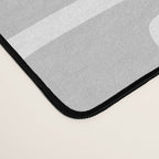 Retro Mid Century Modern Abstract Pattern 731 Winter Gray Desk Mat Gallery Image 4