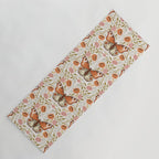 William Morris Inspired Monarch Butterfly Pattern Yoga Mat Gallery Image 1