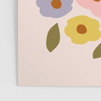 Muted Retro Ditsy Floral Pattern - Vintage Flowers Seamless Design Poster Gallery Image 3