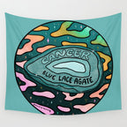 Cancer Crystal Wall Tapestry Gallery Image 4