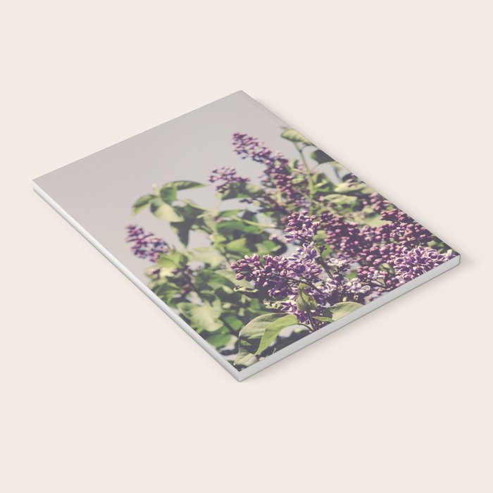 Wild Lilacs - spring floral nature photograph Notebook Gallery Image 3