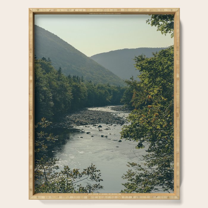 mountains and river - nature travel photography Serving Tray Gallery Image 1