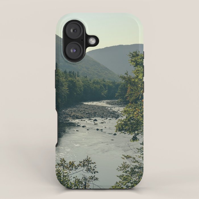 mountains and river - nature travel photography iPhone Case Gallery Image 1