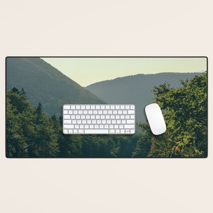 mountains and river - nature travel photography Desk Mat Gallery Image 1