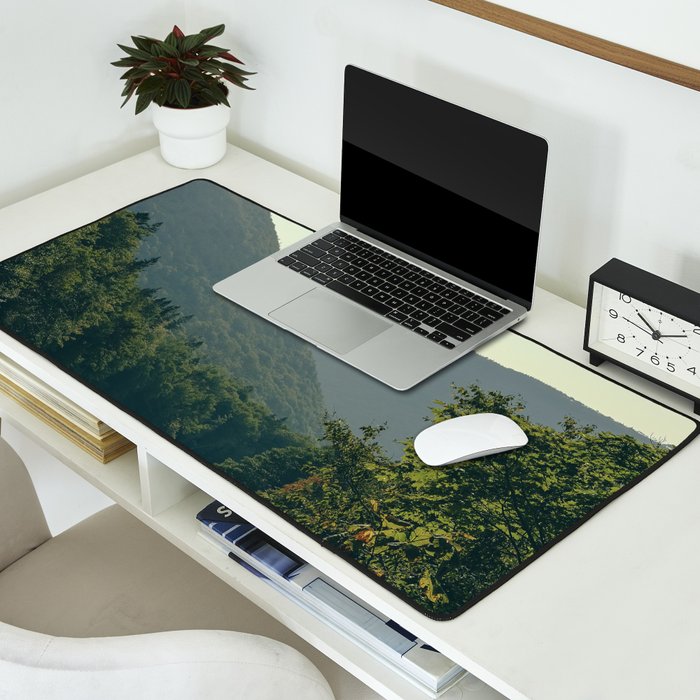 mountains and river - nature travel photography Desk Mat Gallery Image 2