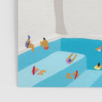 Santorini Greece swimming pool summer vacation Europe travel poster - "Santorini Sun" Poster Gallery Image 3