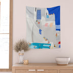 Santorini Greece swimming pool summer vacation Europe travel poster - "Santorini Sun" Wall Tapestry Gallery Image 2
