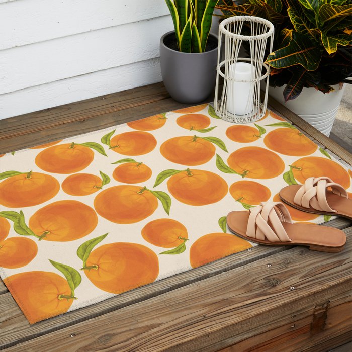 Oranges Outdoor Rug Gallery Image 2