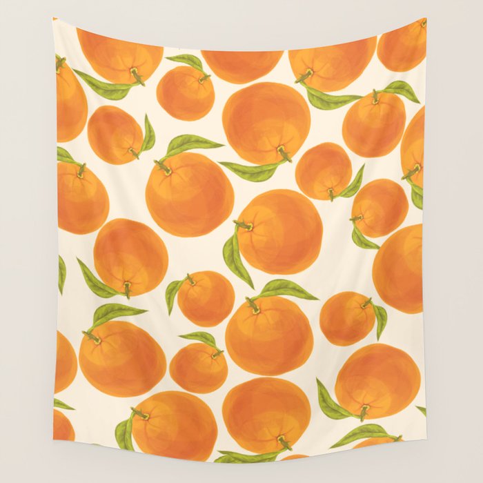 Oranges Wall Tapestry Gallery Image 1