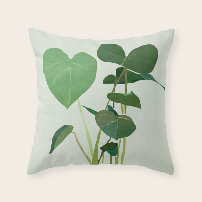 Plant 3 Throw Pillow Gallery Image 1
