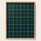 Clan Stewart Hunting Tartan Serving Tray Gallery Image 1