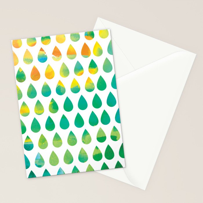 Monsoon Rain Stationery Card Gallery Image 2