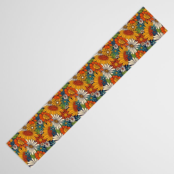 70s Retro Floral - Bold Table Runner Gallery Image 3