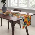 70s Retro Floral - Bold Table Runner Gallery Image 2