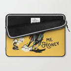 "Don't Call Me Honey" Cowgirl On Horseback Shooting a Rattlesnake Laptop Sleeve Gallery Image 2