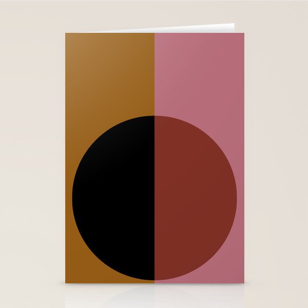 Color Block Abstract XII Stationery Card Gallery Image 2