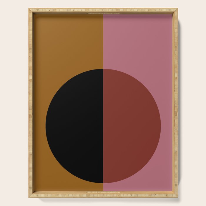 Color Block Abstract XII Serving Tray Gallery Image 1