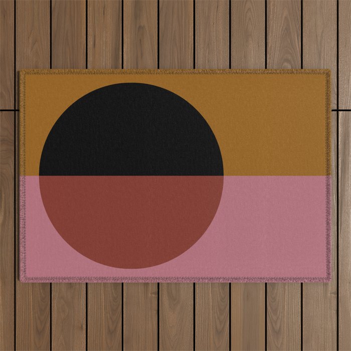 Color Block Abstract XII Outdoor Rug Gallery Image 1