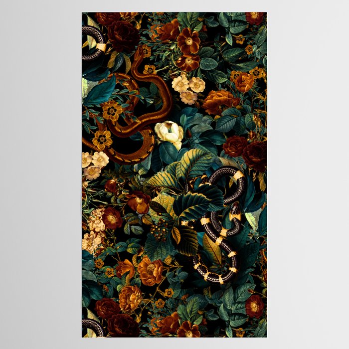 Floral and Snakes jungle Tablecloth Gallery Image 2