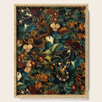 Floral and Snakes jungle Serving Tray Gallery Image 1