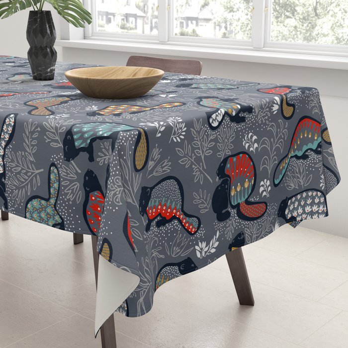 Beaver is back at dawn - Comeback Species Tablecloth Gallery Image 3