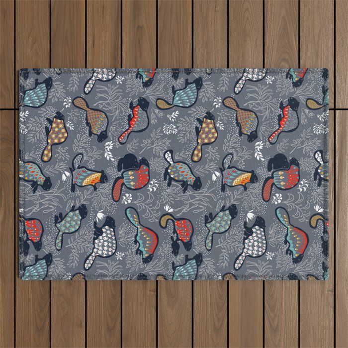 Beaver is back at dawn - Comeback Species Outdoor Rug Gallery Image 1