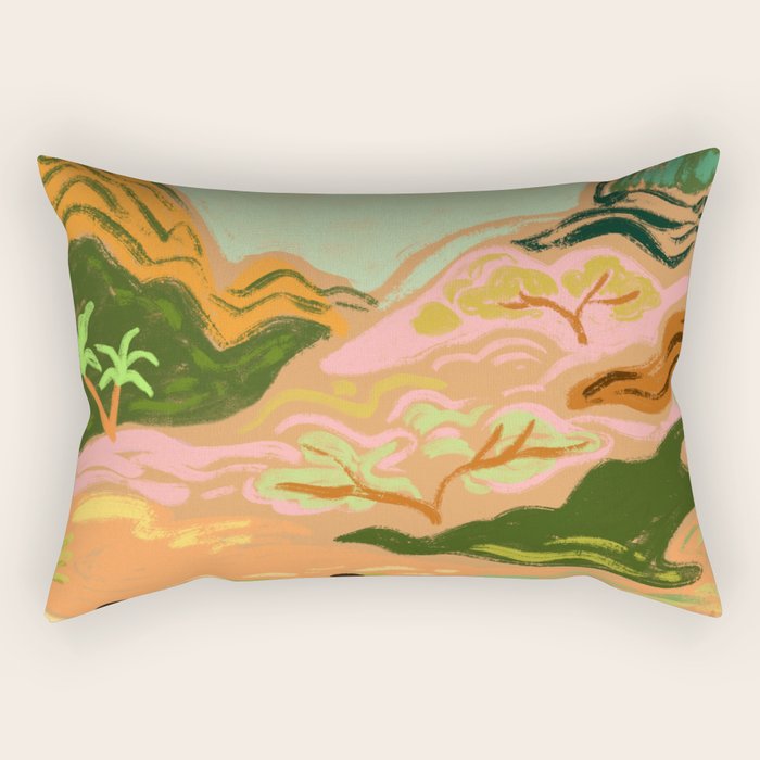 Lazy Days in Nature Rectangular Pillow Gallery Image 2