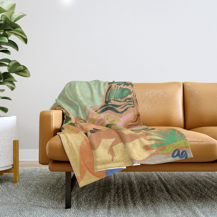 Lazy Days in Nature Throw Blanket Gallery Image 1