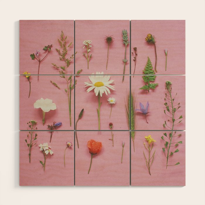 Wild Flowers Wood Wall Art Gallery Image 1