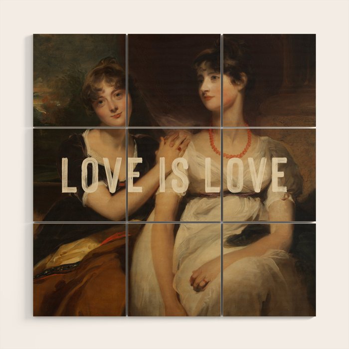 Love is Love Wood Wall Art Gallery Image 1